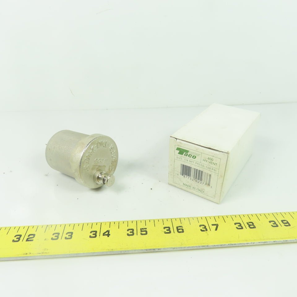 Taco 400 HY-Vent Pneumatic Air Vent 1/8" NPT 150PSI NEW
