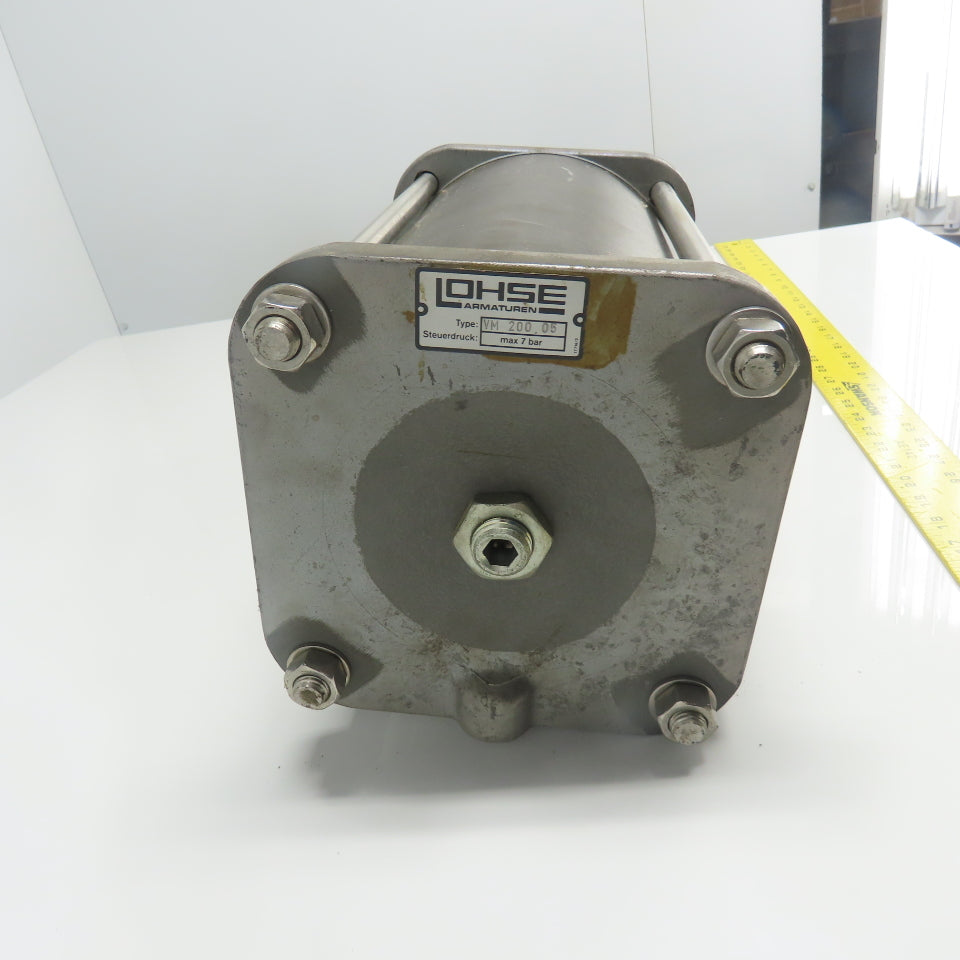 Lohse NAQP 200 Stainless Steel Reject Valves 214mm Stroke 160mm Bore