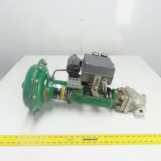 Fisher Control Type 667 Size 30 Pneumatic Actuator 1/2" Valve W/ 582i Converter