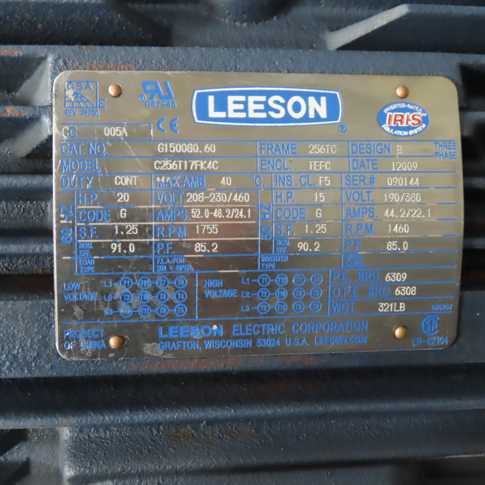 Parker V49M0PANR1/10 20HP 40 USG Hydraulic Power Unit 230/460V 9GPM 1290PSI