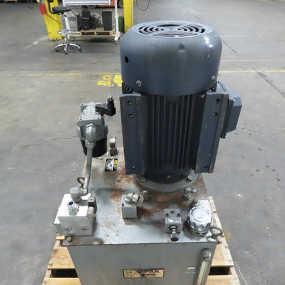 Parker V49M0PANR1/10 20HP 40 USG Hydraulic Power Unit 230/460V 9GPM 1290PSI
