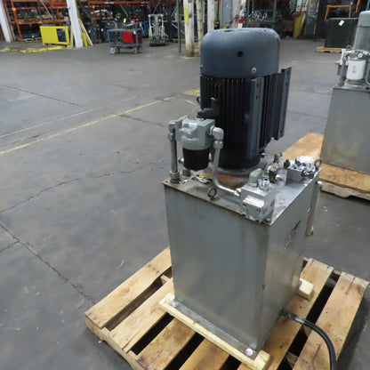 Parker V49M0PANR1/10 20HP 40 USG Hydraulic Power Unit 230/460V 9GPM 1290PSI