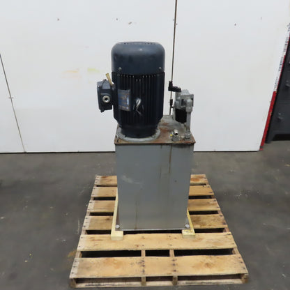 Parker V49M0PANR1/10 20HP 40 USG Hydraulic Power Unit 230/460V 9GPM 1290PSI
