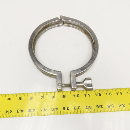 6" Stainless Steel Tri-Clamp Single Hinge Wing Nut