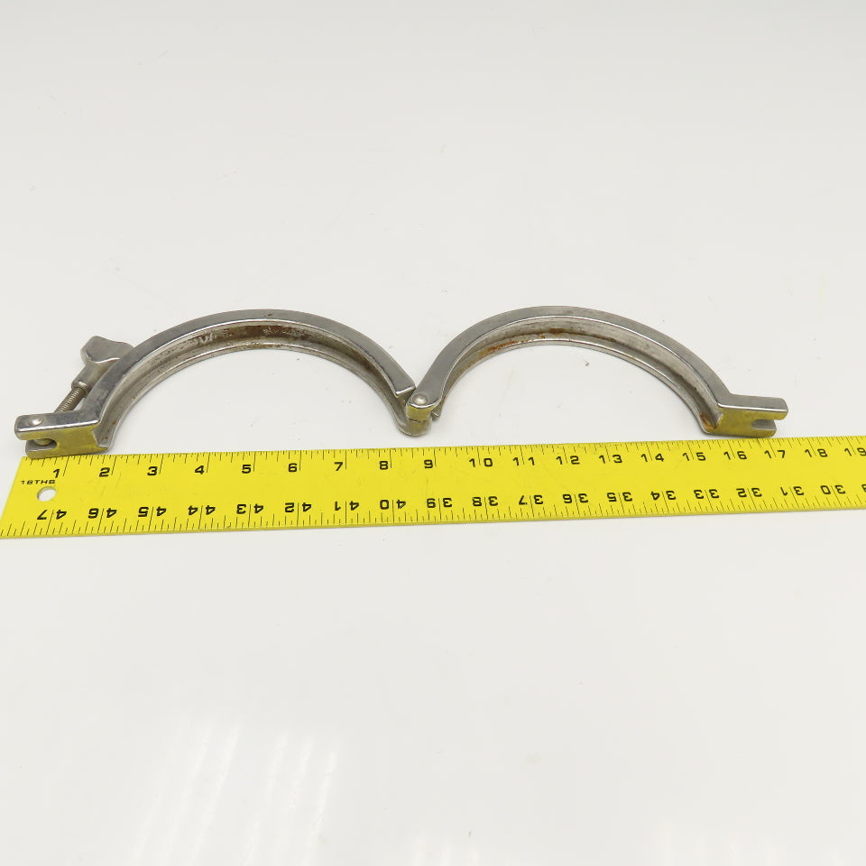6" Stainless Steel Tri-Clamp Single Hinge Wing Nut