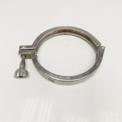 6" Stainless Steel Tri-Clamp Single Hinge Wing Nut