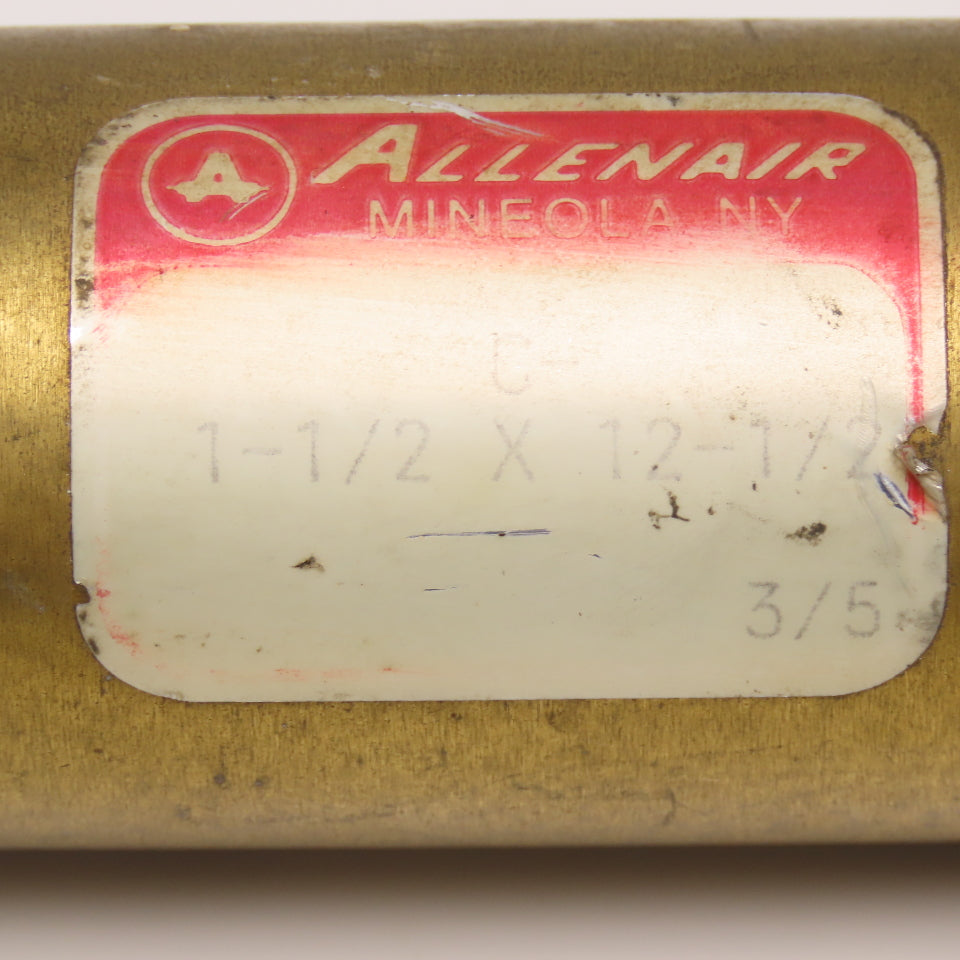 Allenair C-1-1/2x12-1/2 1-1/2" Bore 12-1/2" Stroke Double Acting Air Cylinder