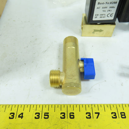 Qwork OPT-A Automatic Compressor Timed Drain Valve 1/2" 110VAC New