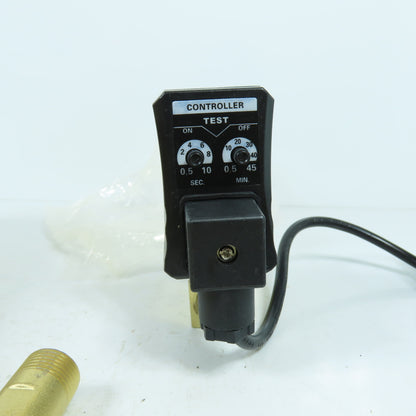 Qwork OPT-A Automatic Compressor Timed Drain Valve 1/2" 110VAC New