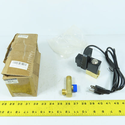 Qwork OPT-A Automatic Compressor Timed Drain Valve 1/2" 110VAC New