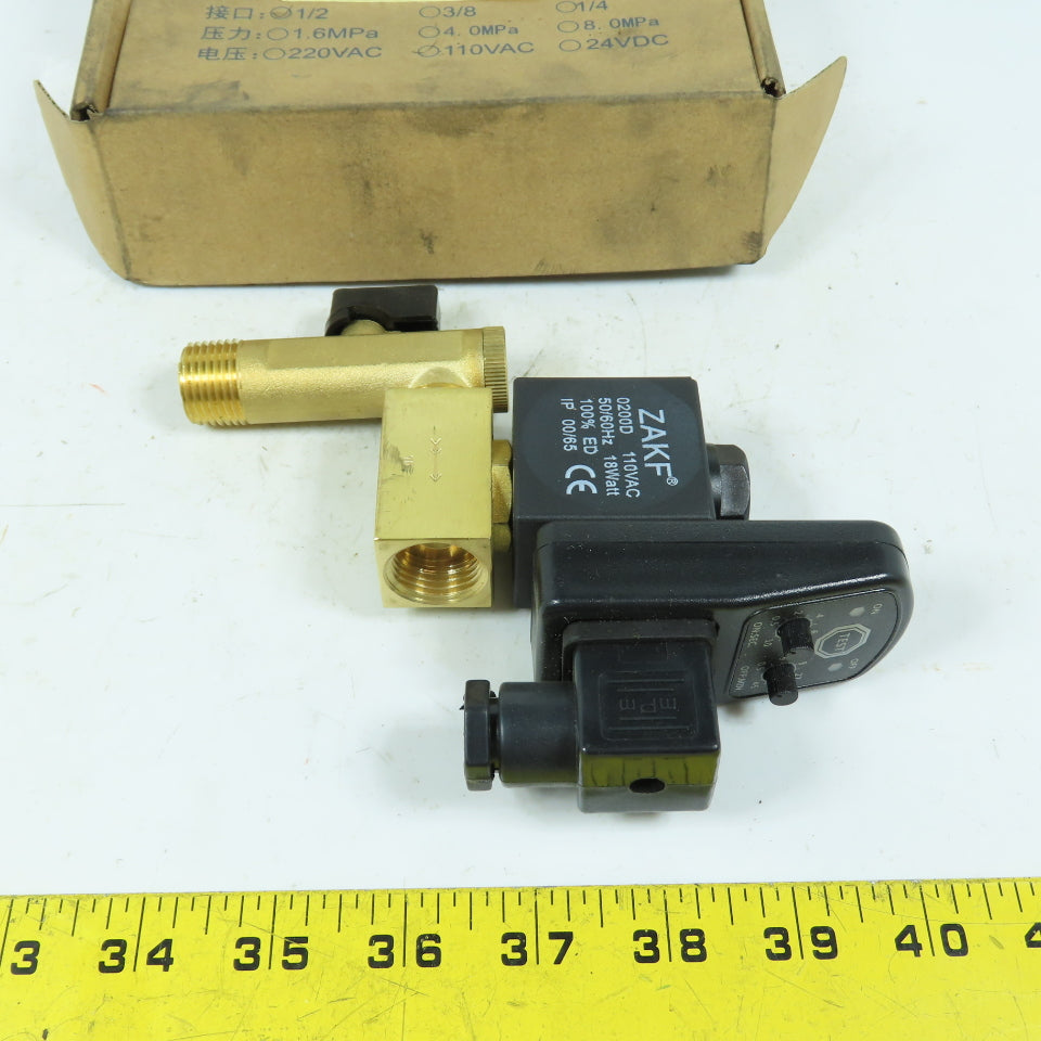 Filme 37995891 Automatic Timed Drain Valve Kit 1/2" 110VAC New