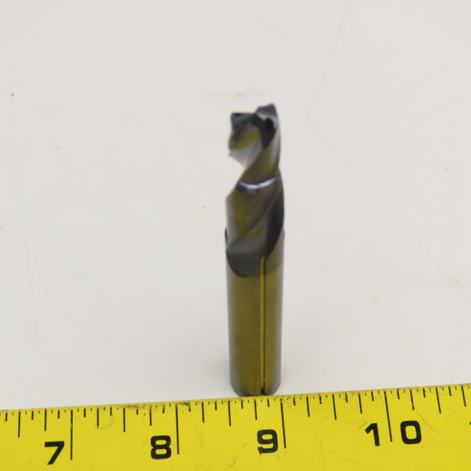 13/32" Minor Diam x 1/2" Major Solid Carbide Coolant Thru Countersink 4" OAL