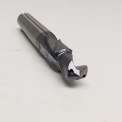13/32" Minor Diam x 1/2" Major Solid Carbide Coolant Thru Countersink 4" OAL