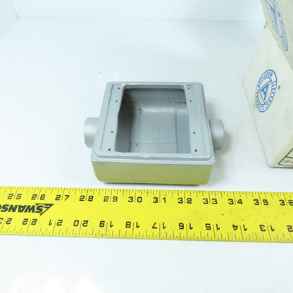 Appleton FSC-2-75 3/4" Malleable Irn 2-Gang Device Box New