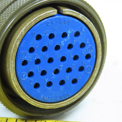 Amphenol 97-3106A-24 Round Circular 24-Pin Female Connector 24-28SR 24-28S