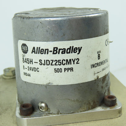 Allen Bradley 845H-SJDZ25CMY2 SerB Incremental Encoder 8-24VDC 500 PPR