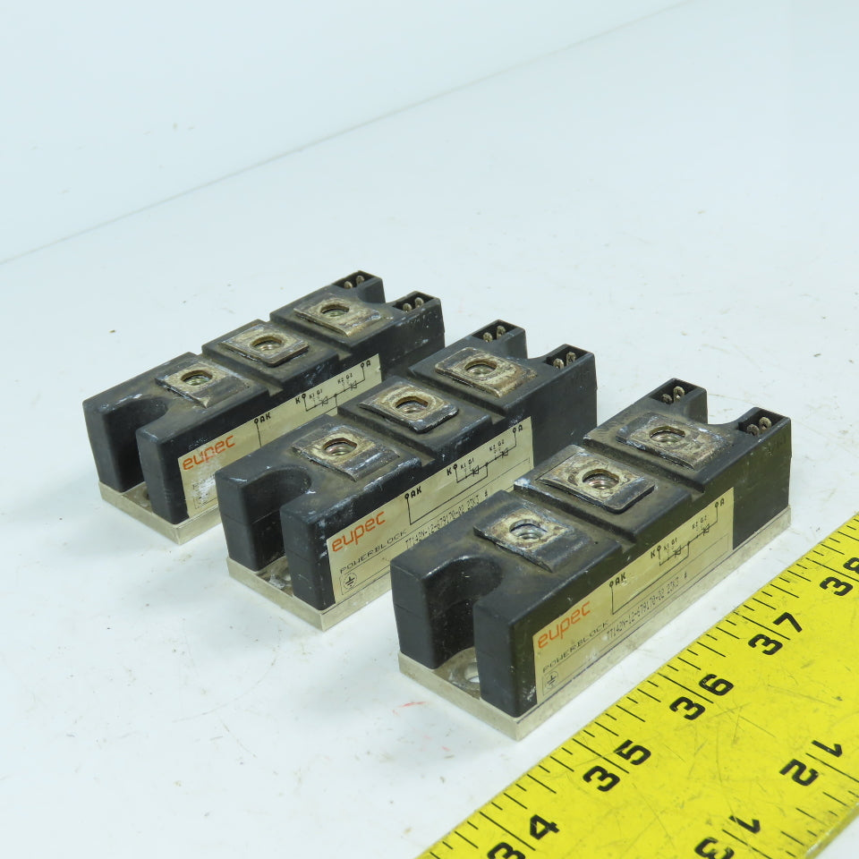 Eupec TT142N-12-679170-02 Powerblock Module IGBT Power Transistor Lot Of 3