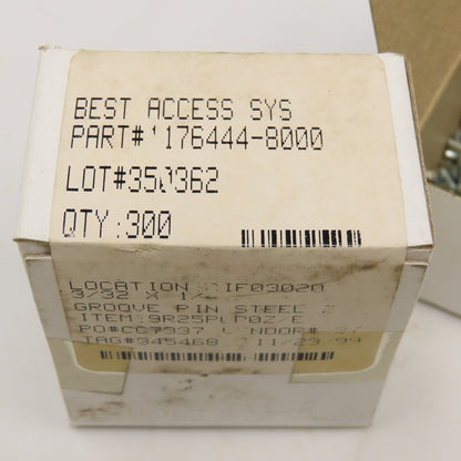 Best Access 1176444-8000 Steel Zinc Groove Pin 3/32" x 1/4" Lot Of 500