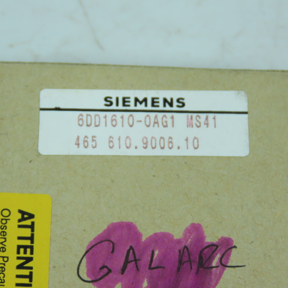 Siemens 6DD1610-0AG1 Simadyn Memory Module