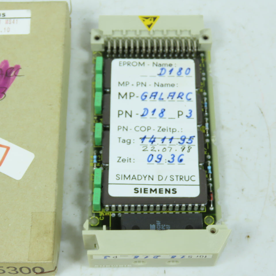 Siemens 6DD1610-0AG1 Simadyn Memory Module