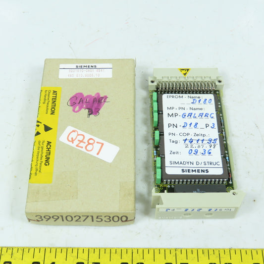 Siemens 6DD1610-0AG1 Simadyn Memory Module