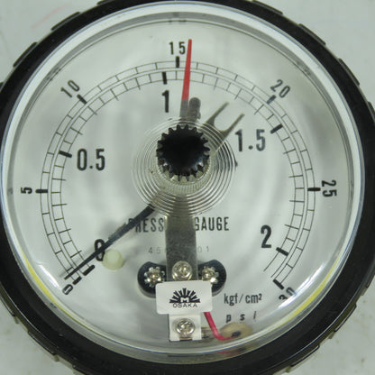 Osaka YN7000767V 45008001 0-30 PSI Pressure Gauge 0-2 kgf/cm2 W/ Adjustable Set
