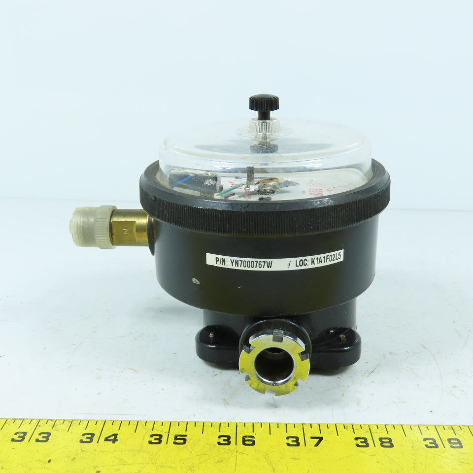 Osaka YN7000767W 04015001 0-10 PSI Pressure Gauge 0-500 mmHg W/ Adjustable Set