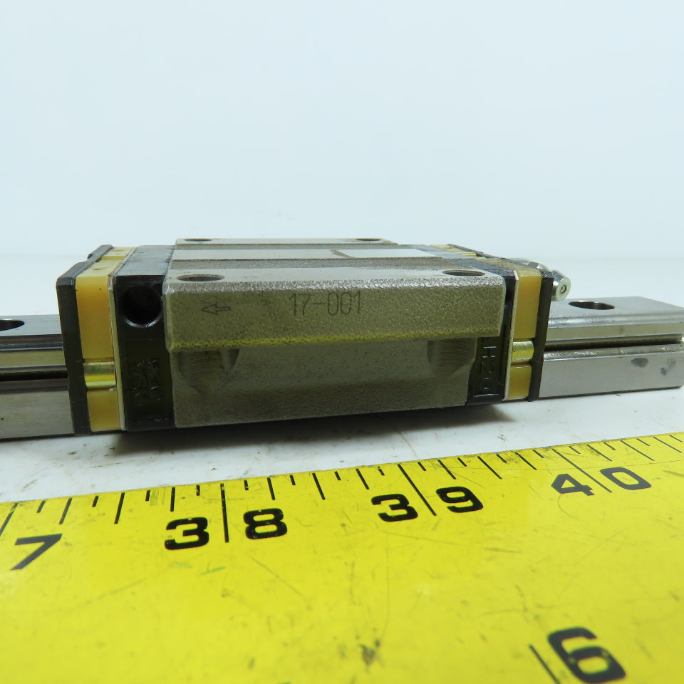 NSK LH200340FLCD01K51 20mm Profile Linear Guide Rail 340mm Long W/ 2 Bearings
