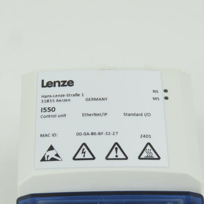 Lenze I5DAE215D10V00000S Power Unit + I5CA5G02000VA1000 & Keypad I5MADK0000000S