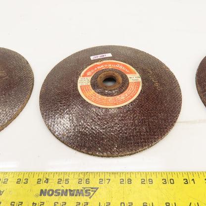 Carborundum A24 Q BFCW-1/4 Cupped Grinding Wheel 9"OD x 7/8" Arbor 6000RPM Lot/3