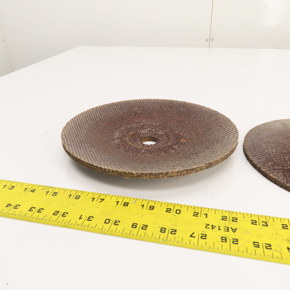 Carborundum A24 Q BFCW-1/4 Cupped Grinding Wheel 9"OD x 7/8" Arbor 6000RPM Lot/3