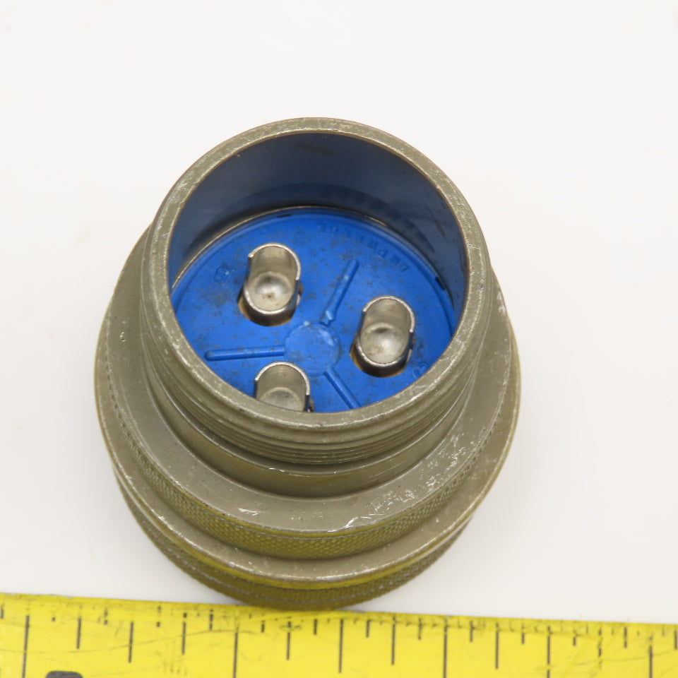 Amphenol 28-3S Female Solder Cup Circular Connector 3 Pole