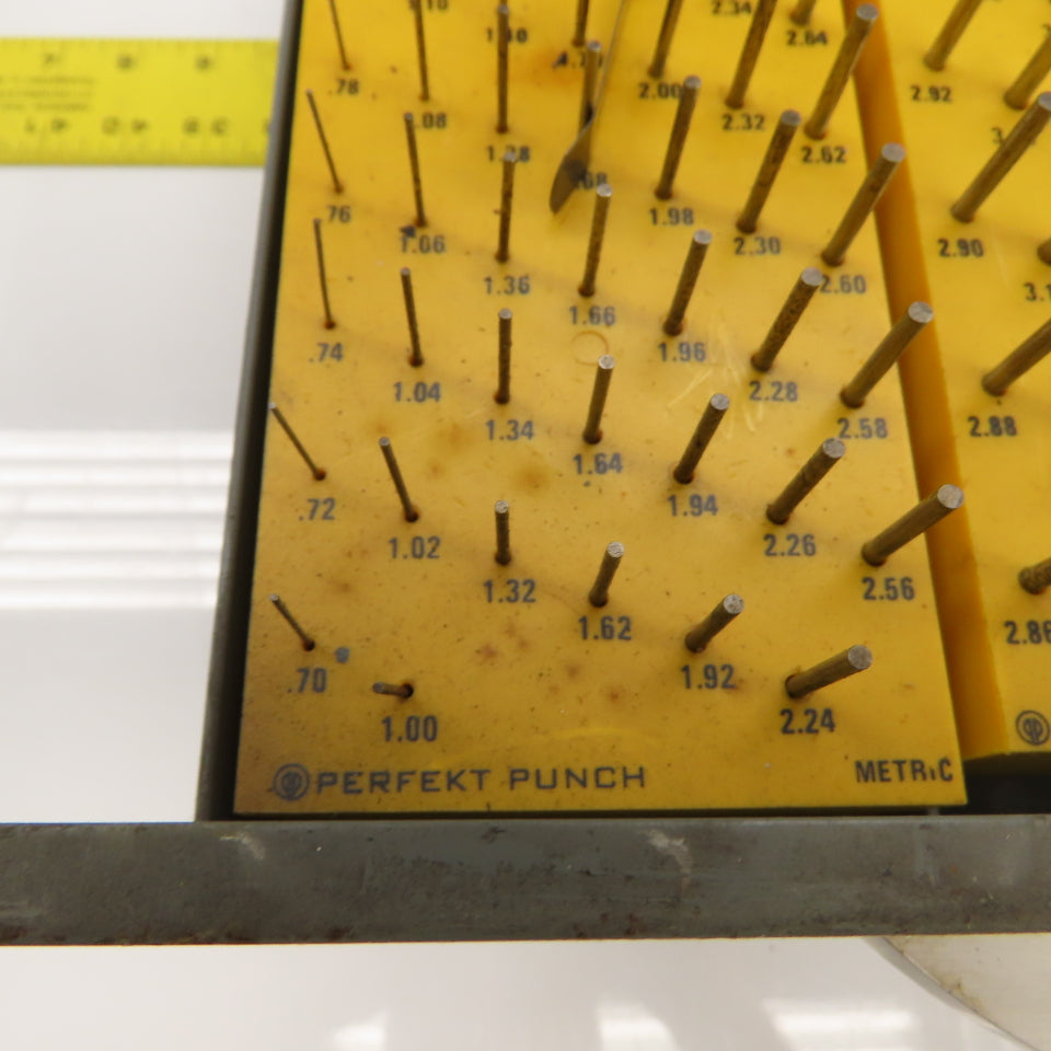 Ekonogage Model DM Metric Plug Gage Set Perfekt Punch .71mm to 5.73mm