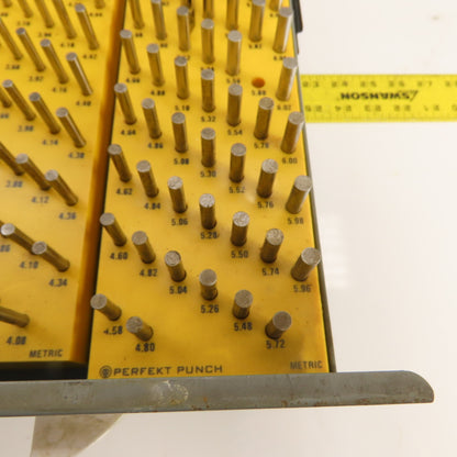 Ekonogage Model DM Metric Plug Gage Set Perfekt Punch .71mm to 5.73mm