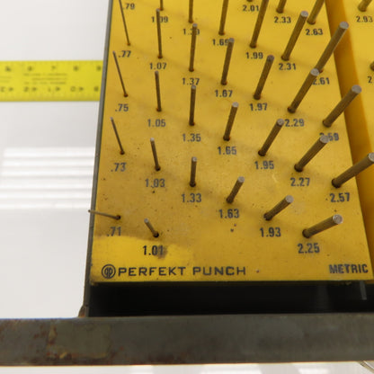 Ekonogage Model DM Metric Plug Gage Set Perfekt Punch .71mm to 5.73mm
