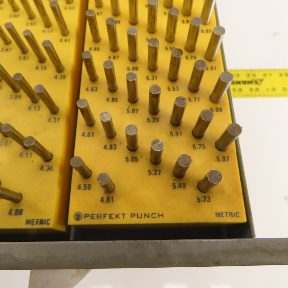 Ekonogage Model DM Metric Plug Gage Set Perfekt Punch .71mm to 5.73mm