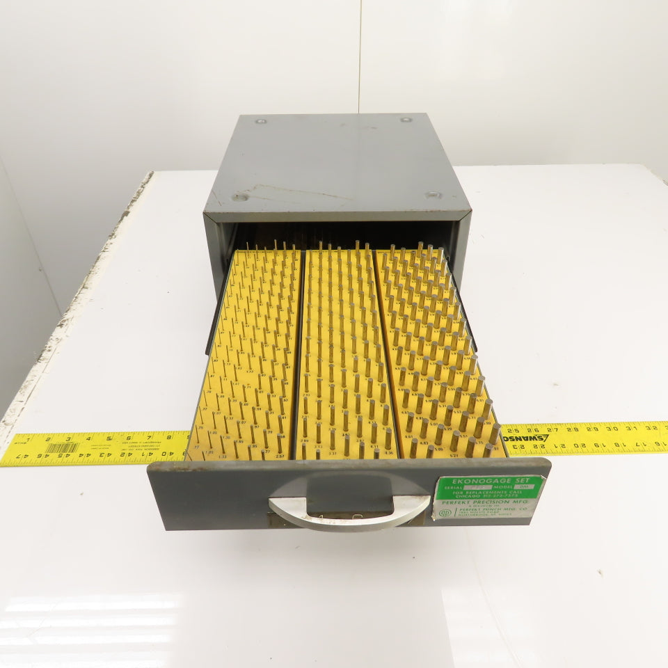 Ekonogage Model DM Metric Plug Gage Set Perfekt Punch .71mm to 5.73mm