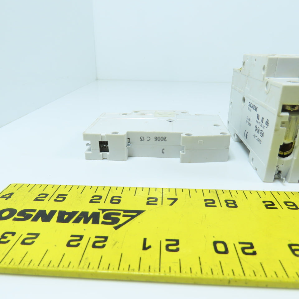 Siemens 5SX21 Misc. Amperages Circuit Breakers C13, C10, C8, C2, C1, C0.5 Lot/15