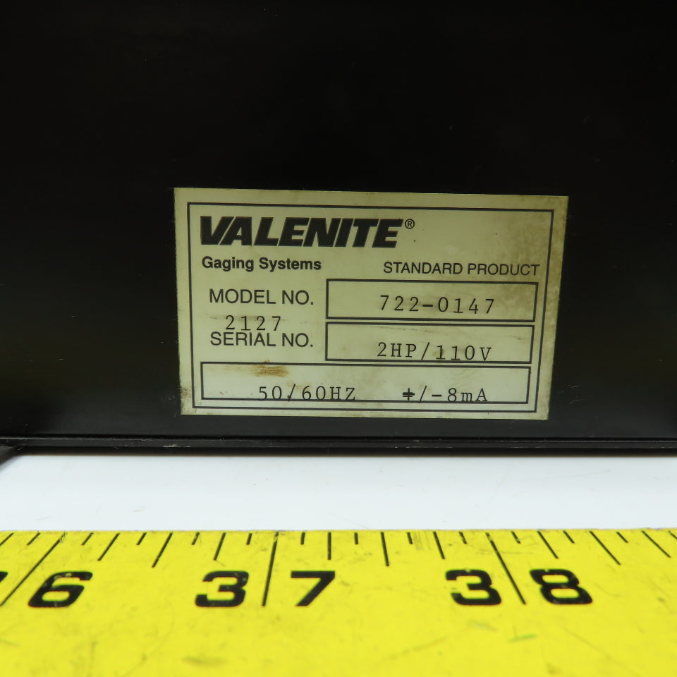 Valenite 722-0147 Gaging Systems Controller 2HP / 110V 50/60HZ