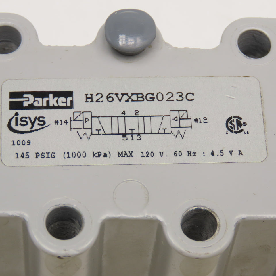 Parker H26VXBG023C 4/3 Position Pneumatic Valve Body No Solenoids