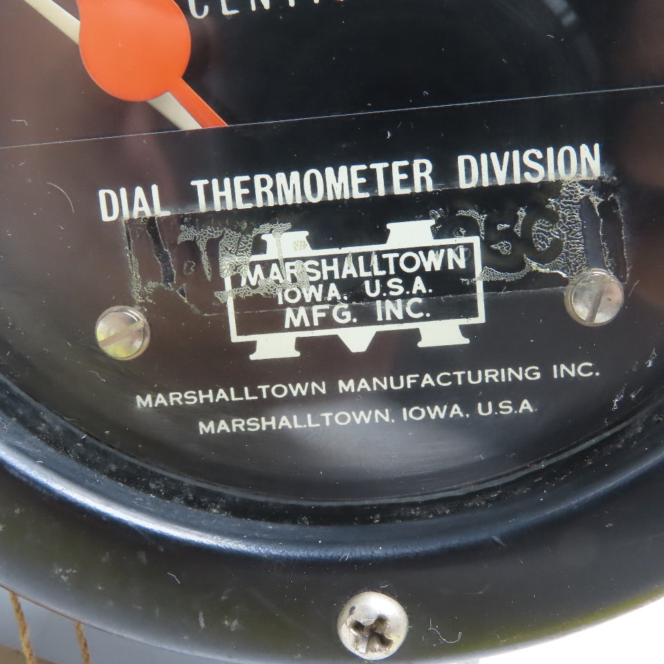 Marshalltown 0-120 Centigrade C° Resettable Indicator Thermometer 5" Dial
