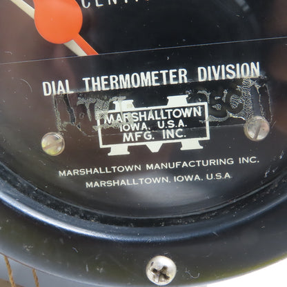 Marshalltown 0-120 Centigrade C° Resettable Indicator Thermometer 5" Dial