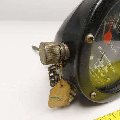 Marshalltown 0-120 Centigrade C° Resettable Indicator Thermometer 5" Dial