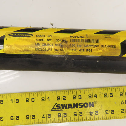 Banner MGE4216A MGR4216A Machine Safety Light Curtain Receiver&Transmitter Set/2
