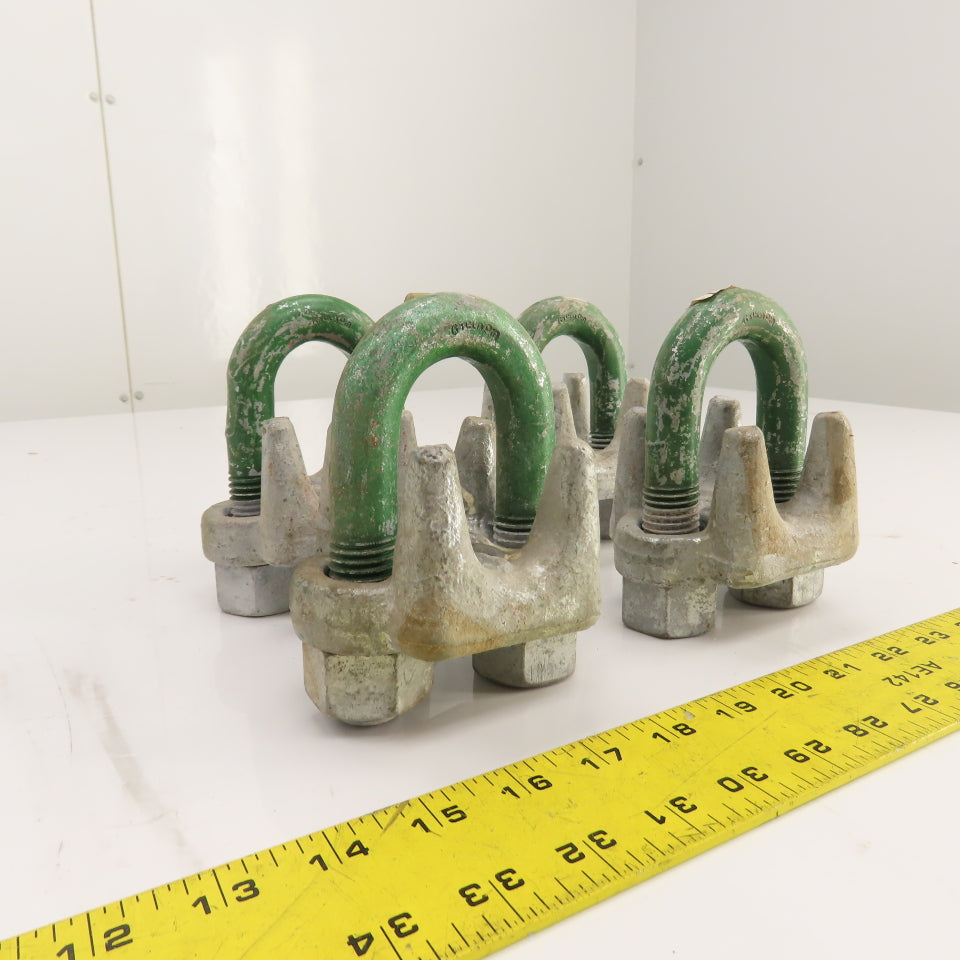 1-1/4" Heavy Duty Galvanized Wire Rope Clip Clamp Lot Of 4