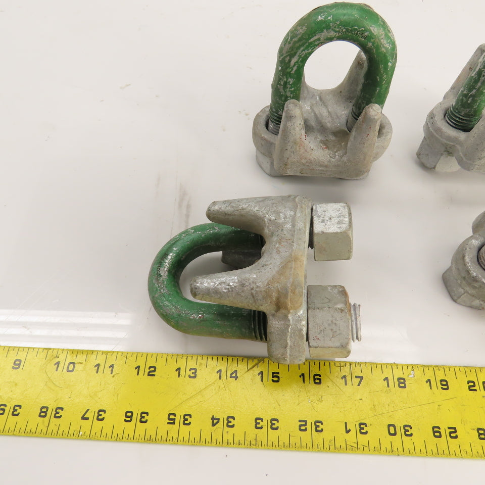 1-1/4" Heavy Duty Galvanized Wire Rope Clip Clamp Lot Of 4