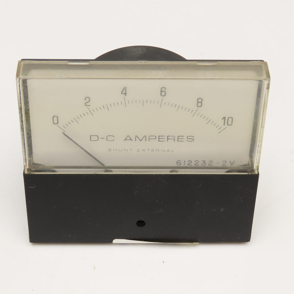 YEW 612232-2V 0-10 D-C Amperes Panel Meter 0-100MVDC
