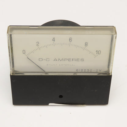 YEW 612232-2V 0-10 D-C Amperes Panel Meter 0-100MVDC