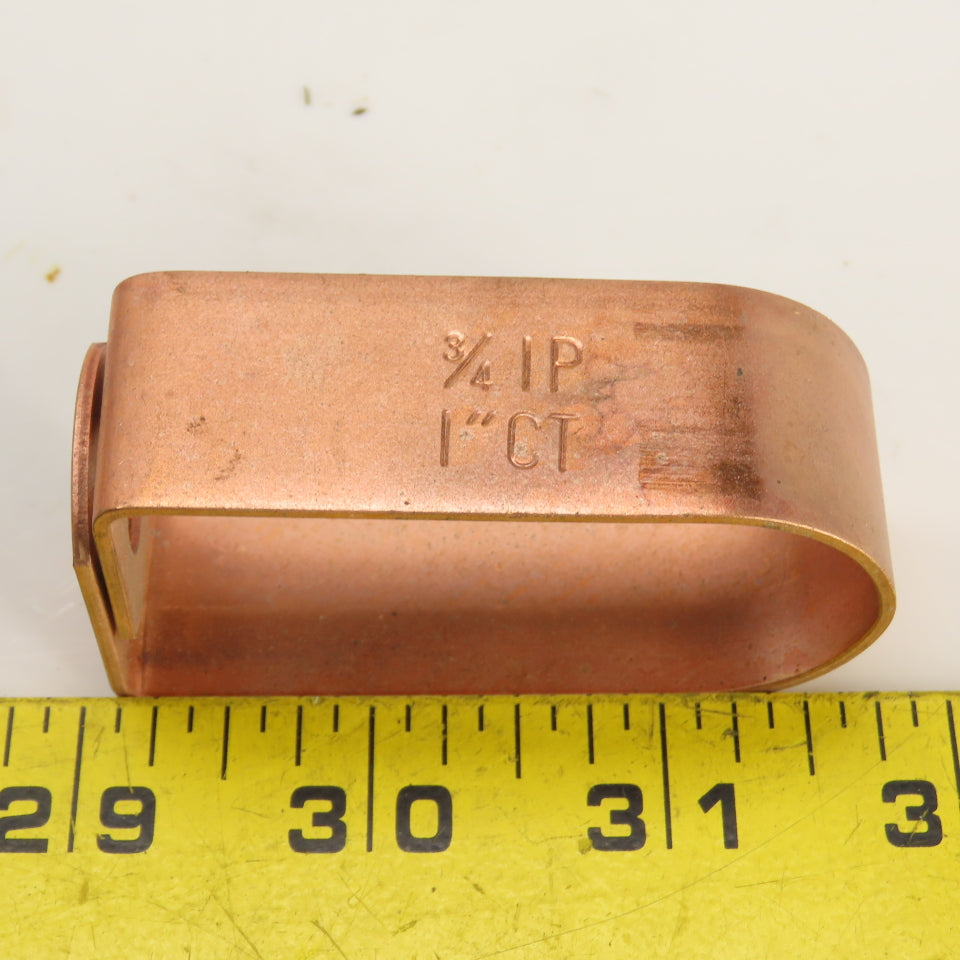 Copper-Plated Steel Swivel Loop Hanger 3/4" IP 1" CT Lot Of 20 (No Hardware)