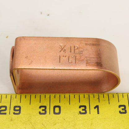 Copper-Plated Steel Swivel Loop Hanger 3/4" IP 1" CT Lot Of 20 (No Hardware)
